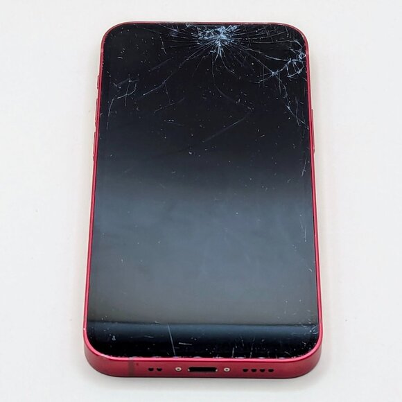 Apple iphone 13 mini Red. For parts. Icloud locked.